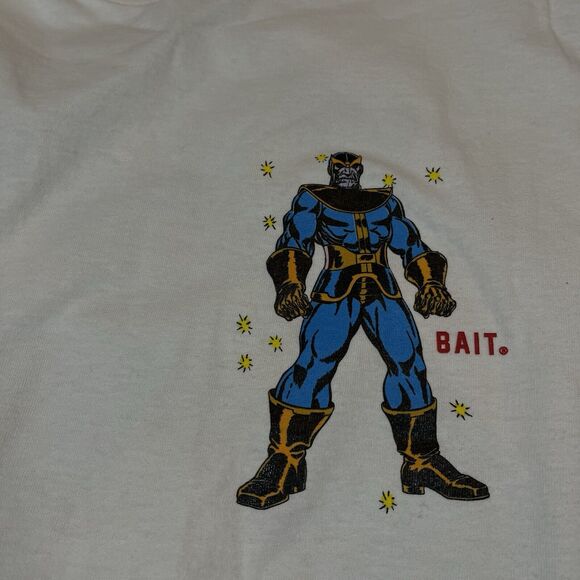 Bait x Marvel Comics Thanos White T-Shirt Size Medium Great Graphic Streetwear - Picture 5 of 7